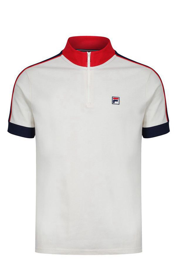 Camisas Polo Fila Homem Azul Marinho/Vermelhas - Fila Parrini Funnel Neck 1/4 Zip En Portugal,XCZY-3